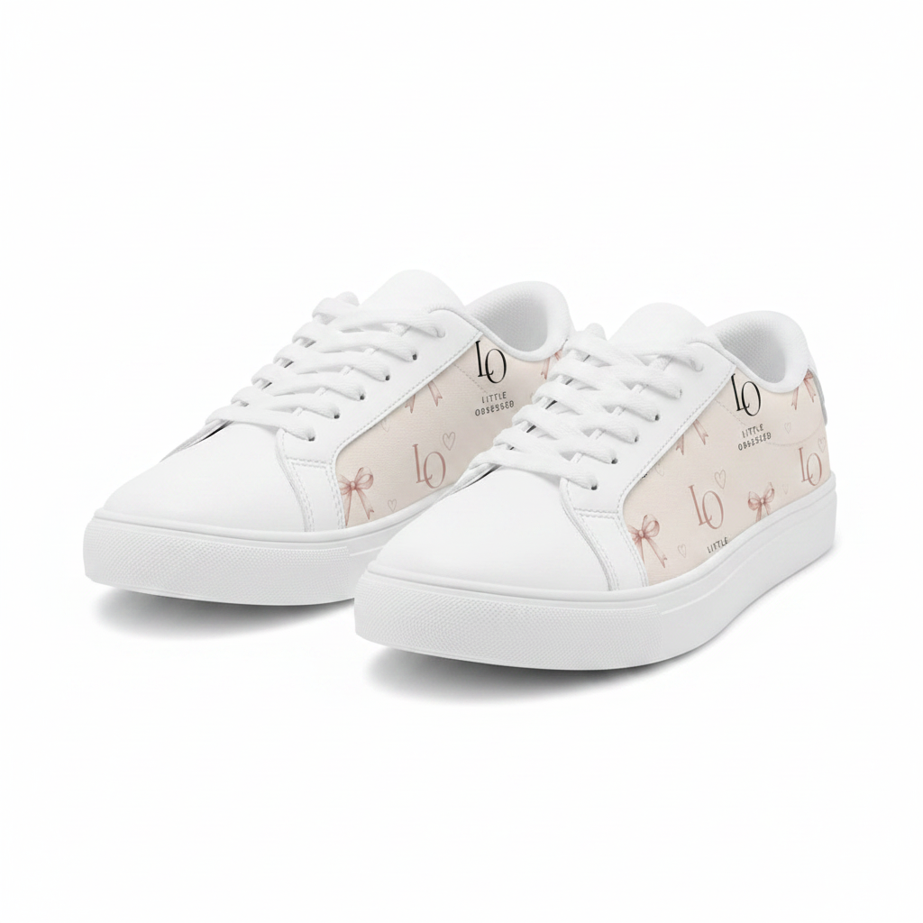 Little Obsessed Branded Low Top Sneakers