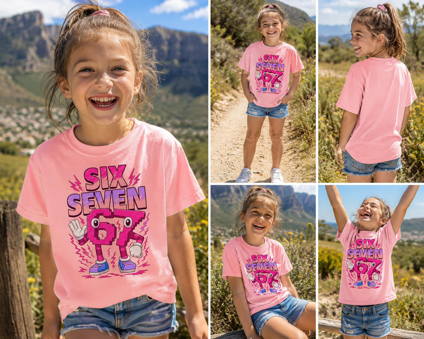 💖 Six Seven™ Kids Graphic T-Shirt