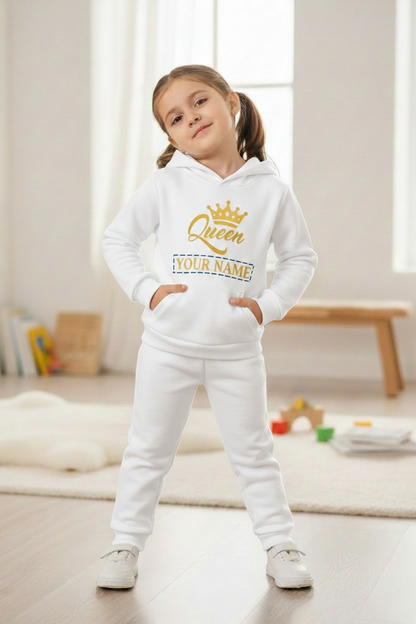 Little Obsessed™ Queen/King Crown Kids Tracksuit Set