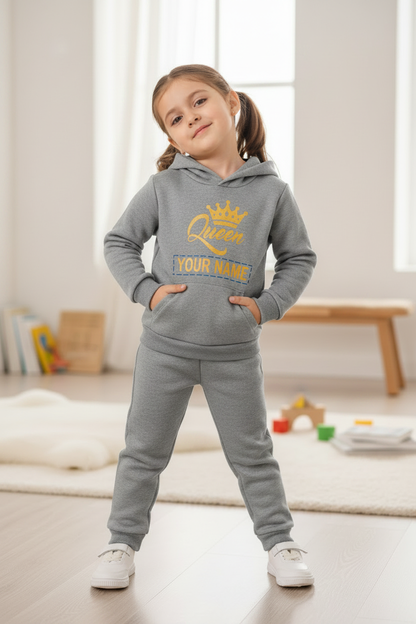 Little Obsessed™ Queen/King Crown Kids Tracksuit Set