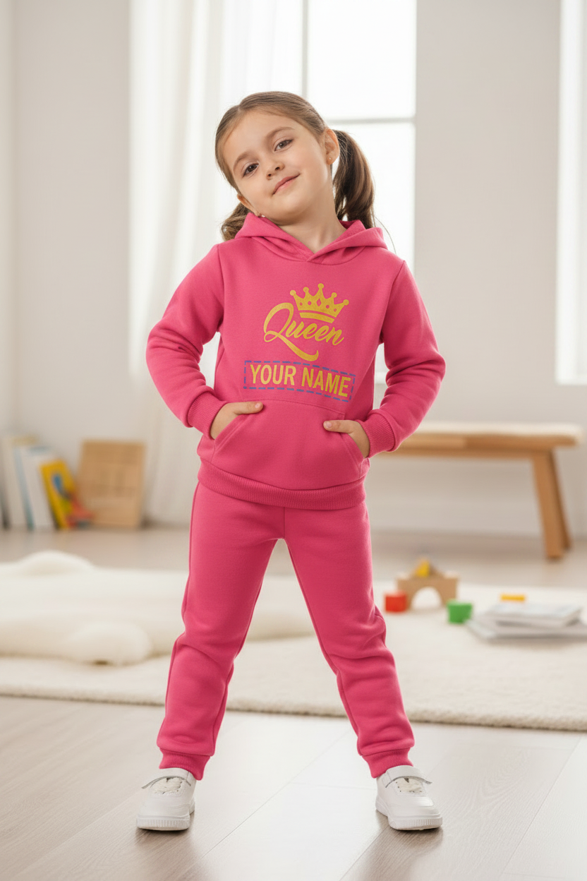 Little Obsessed™ Queen/King Crown Kids Tracksuit Set