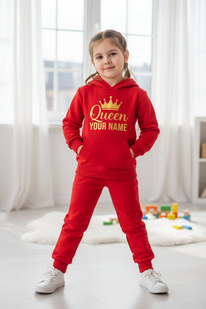 Little Obsessed™ Queen/King Crown Kids Tracksuit Set