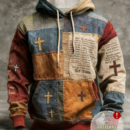 Little Obsessed™ Jesus Cross Print Hoodie