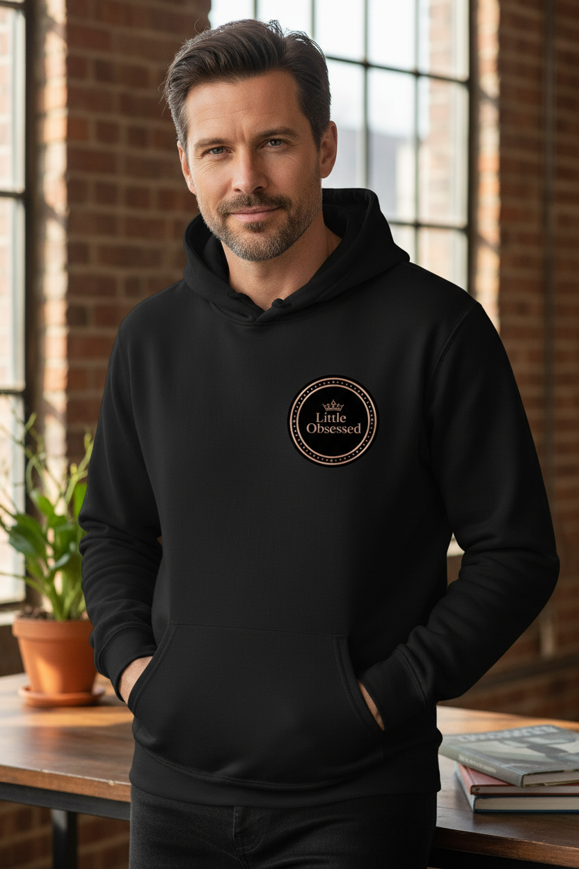 Little Obsessed Adult Hoodie - Men