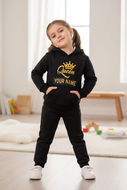 Little Obsessed™ Queen/King Crown Kids Tracksuit Set