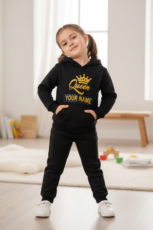 Little Obsessed™ Queen/King Crown Kids Tracksuit Set